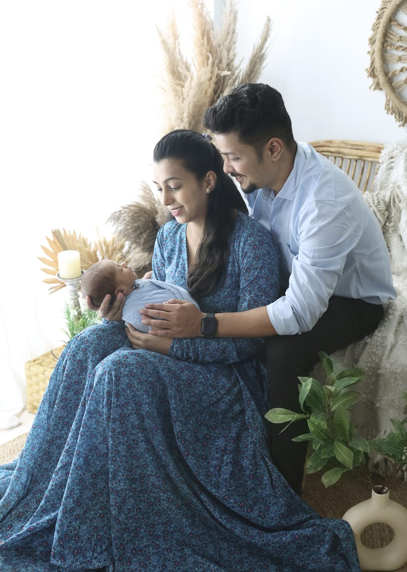 Mother and baby intimate portrait