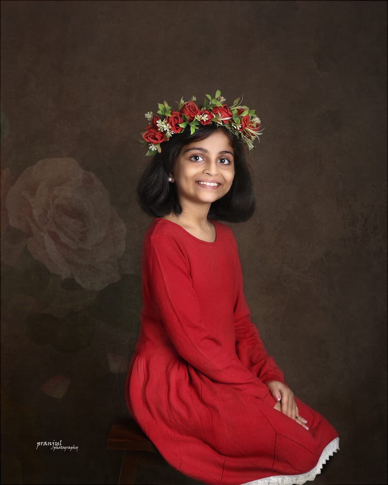 Kids portrait with soft and dreamy background