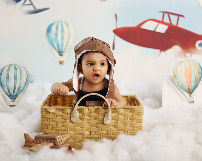 First birthday celebration portrait